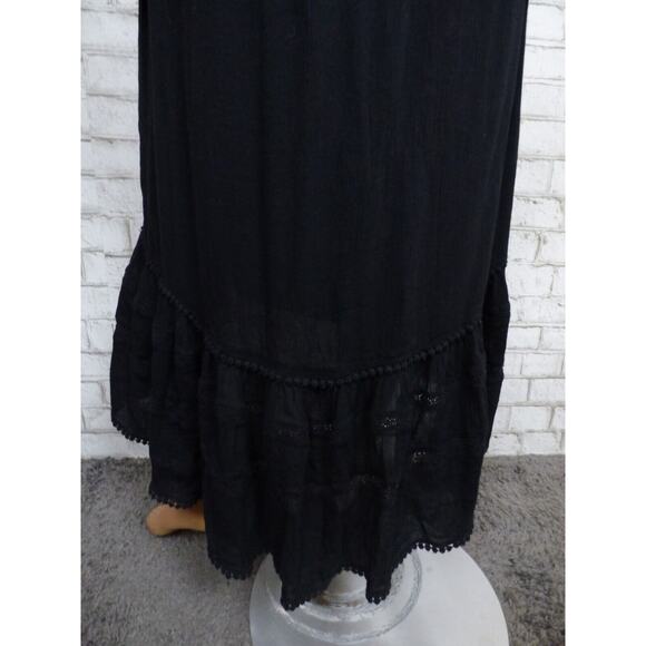 INC International Concepts Black Off Shoulder Tiered Peasant Dress XS NEW - Picture 16 of 16